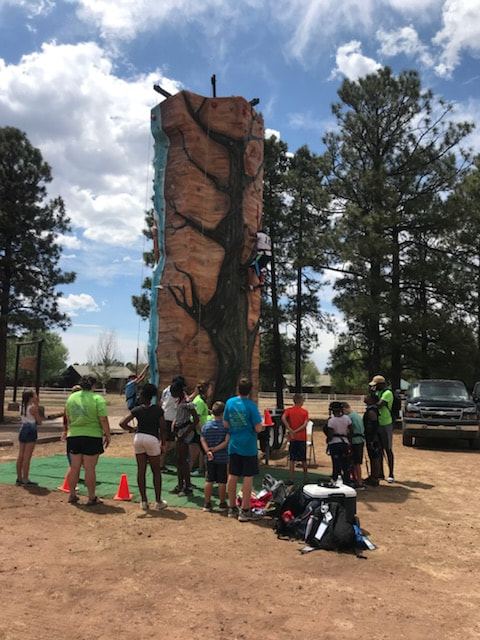 Large rock wall for rent in climbing adventures phoenix